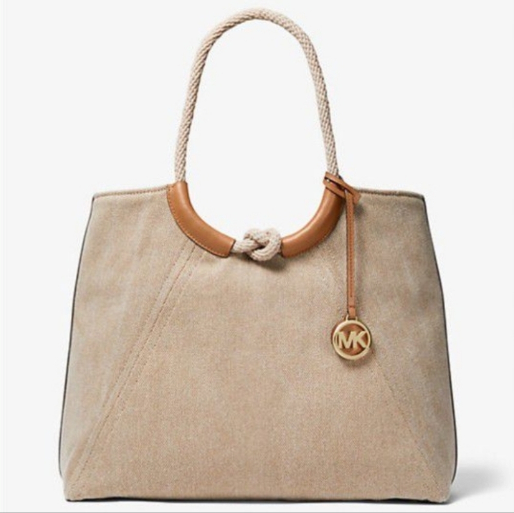 Michael Kors Isla Large Canvas Tote Bag